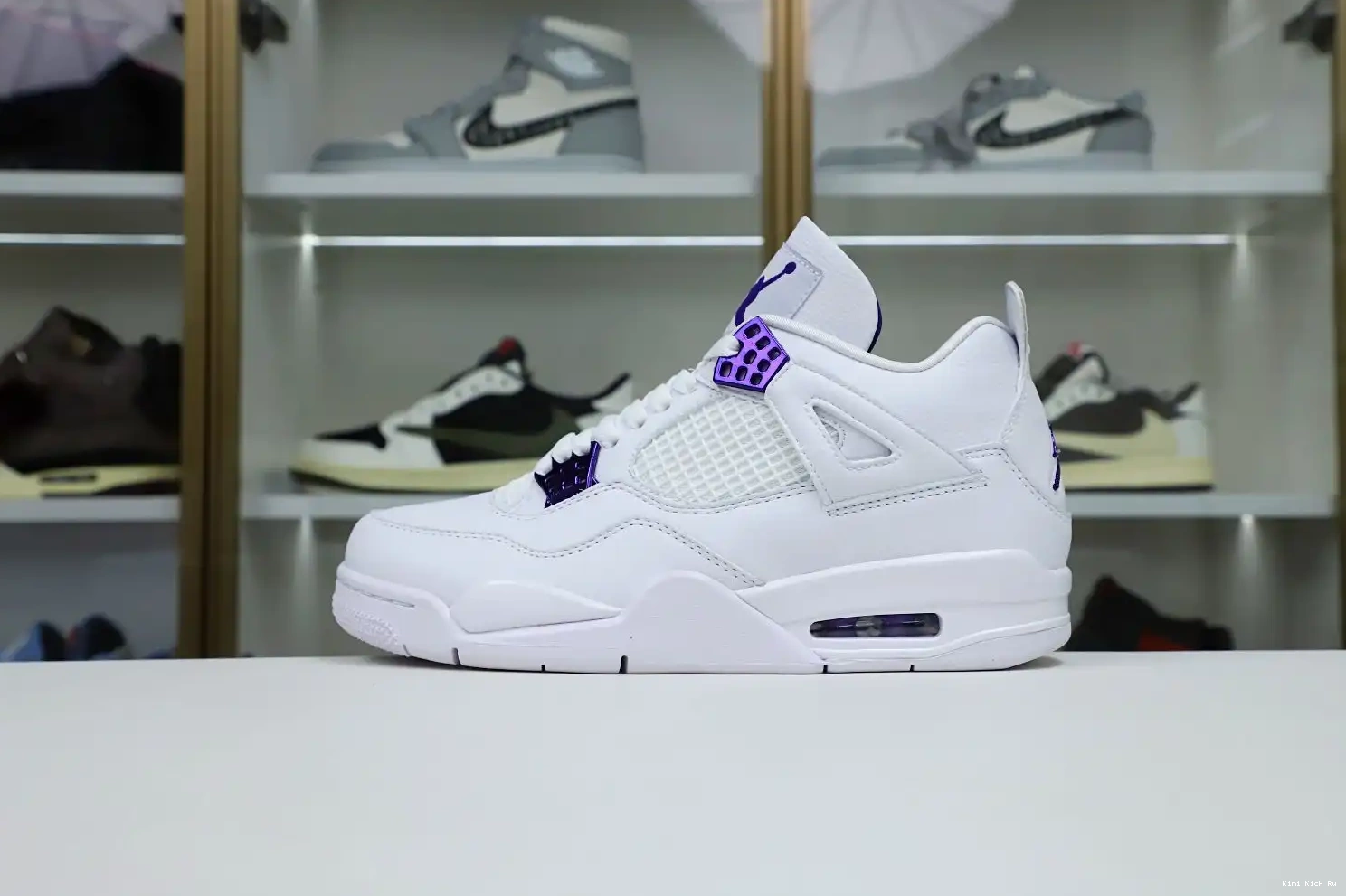 JORDAN AIR METALLIC 4 Kimikick PURPLE 0716